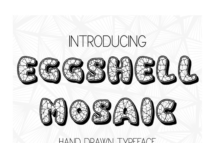 Eggshell Mosaic Font