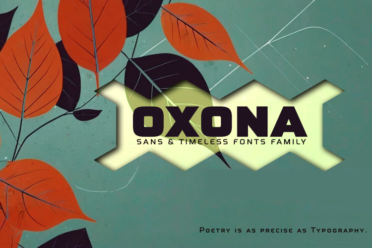 Preview of Oxona Caps Font