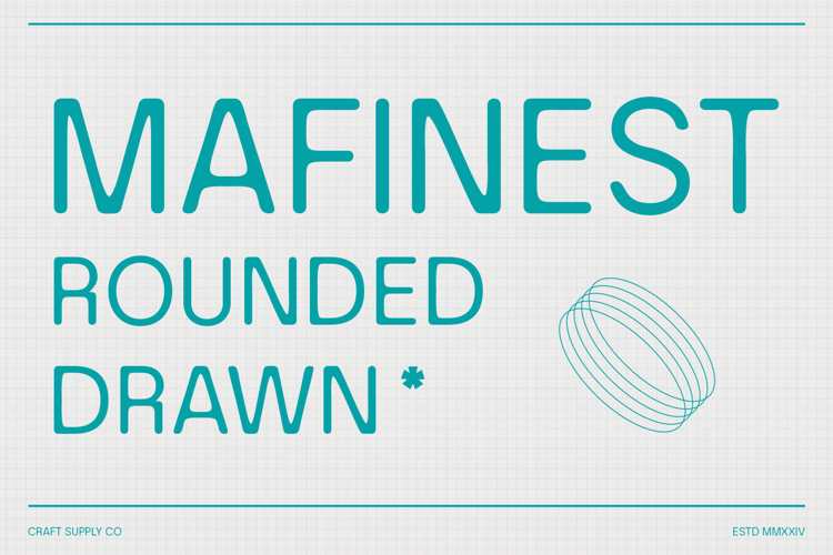 Mafinest Rounded Drawn Font