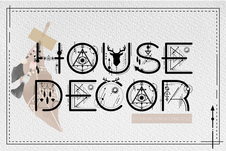 House Decor Font