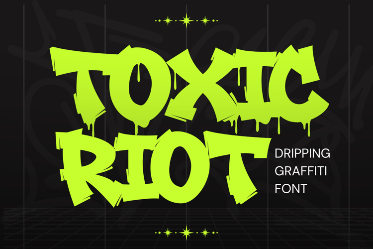 Preview of Toxic Riot Font