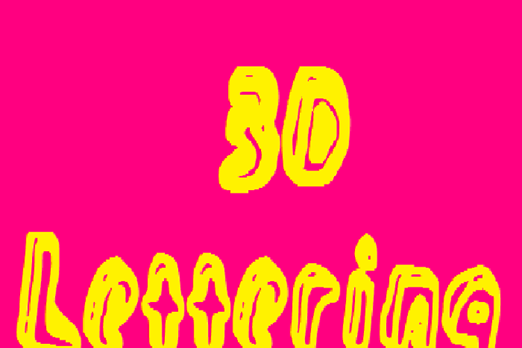 3D Lettering Font