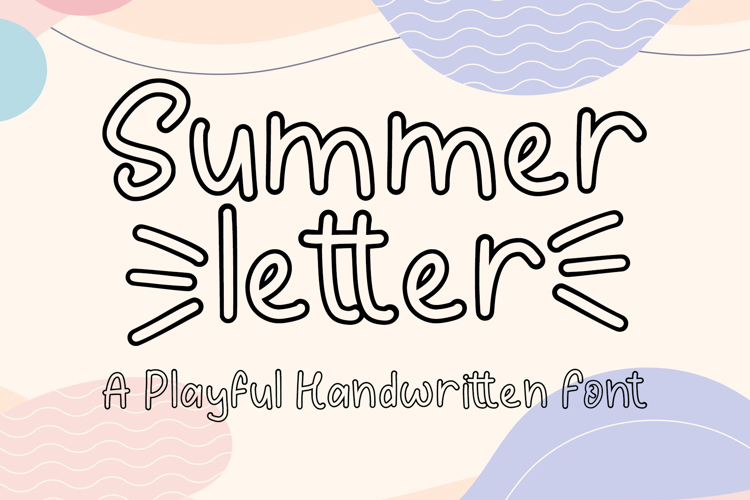Summer Letter Font