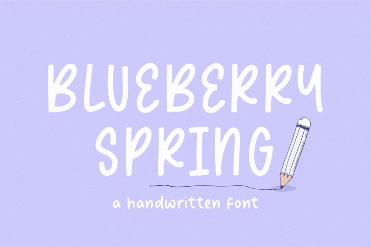 blueberry spring Font