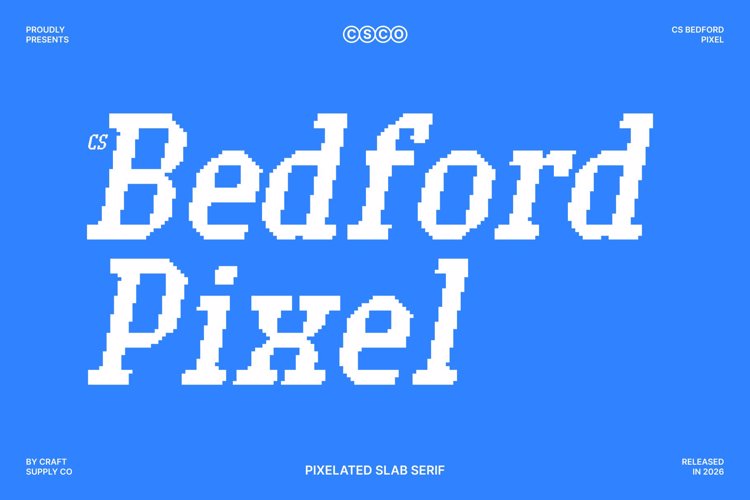Preview of CS Bedford Pixel Font