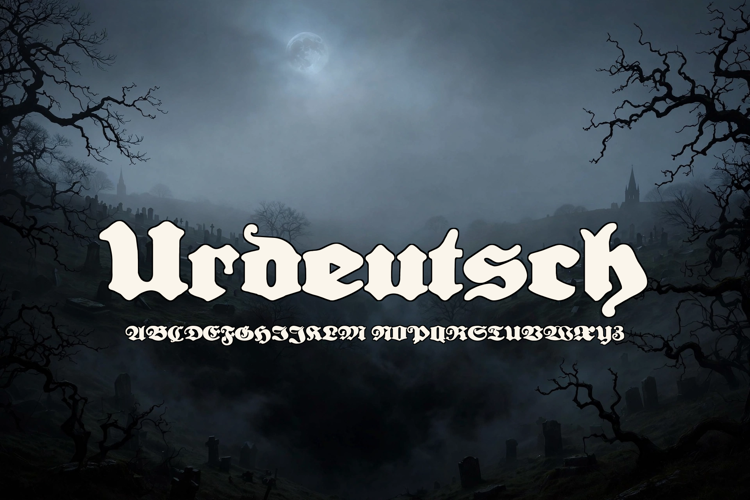 Preview of Urdeutsch Font