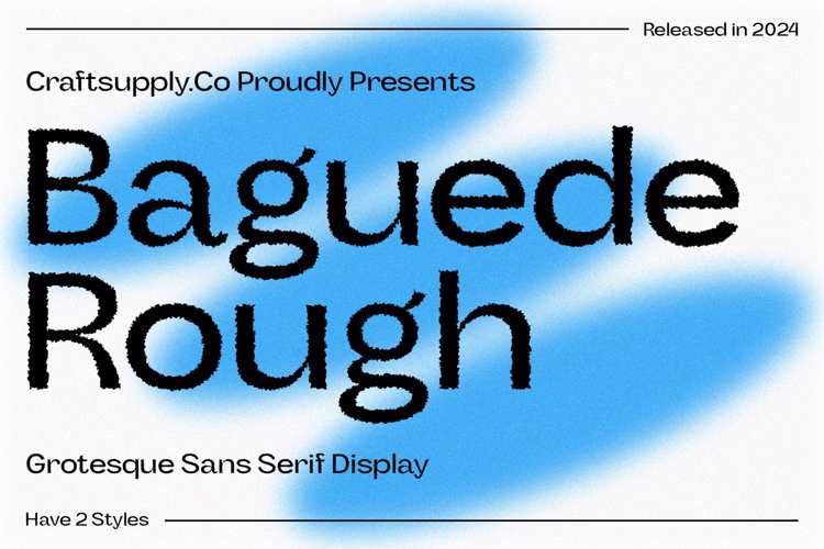 Baguede Rough Font