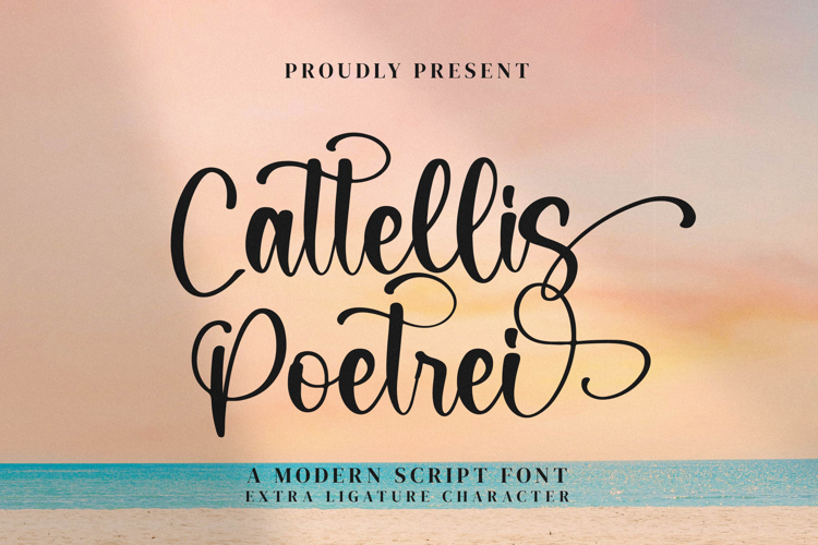 Preview of Cattellis Poetrei Font