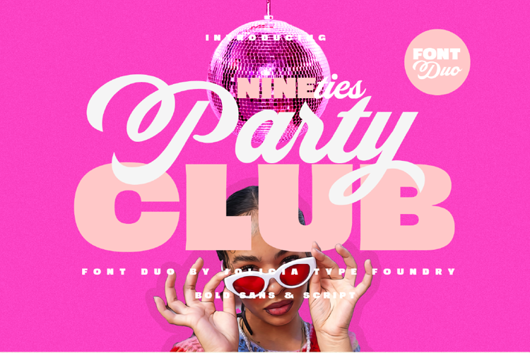 Preview of Nineties Party Club Font