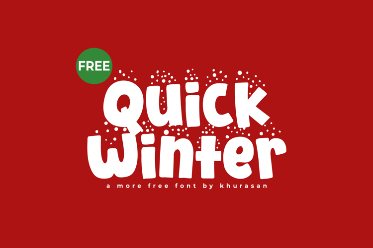 Preview of Quick Winter Font