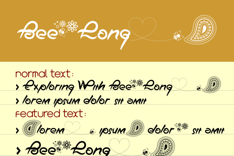 Bee Long Font