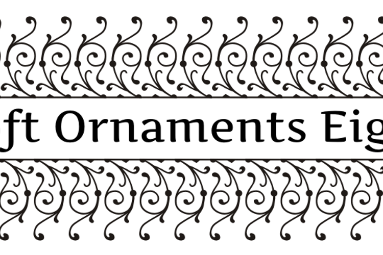Soft Ornaments Eight Font