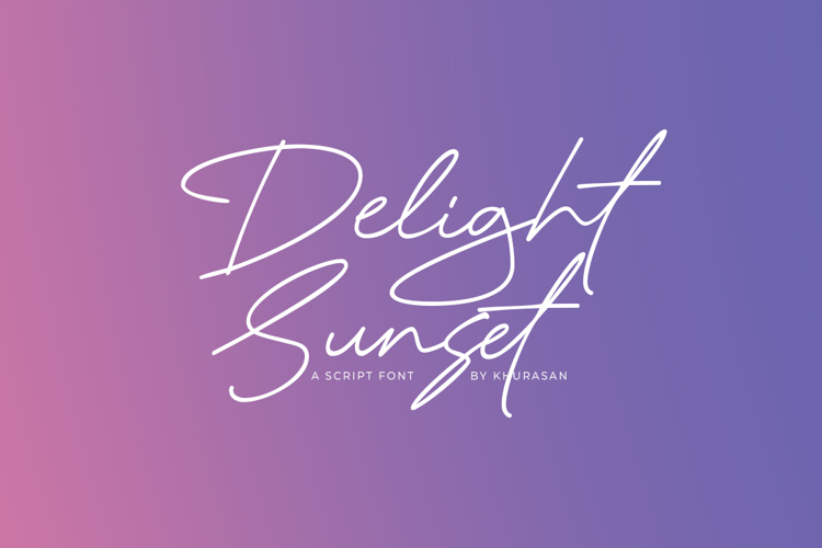 Delight Sunset Font