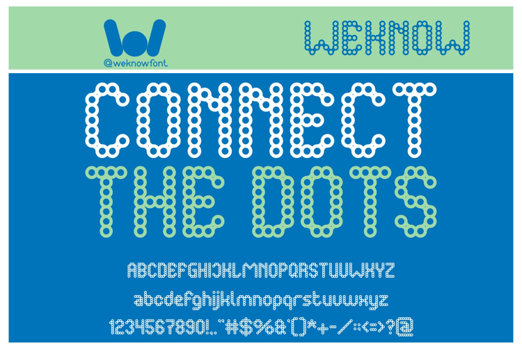 CONNECT THE DOTS Font