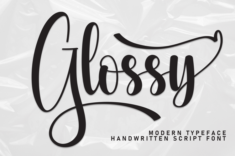 Preview of Glossy Font