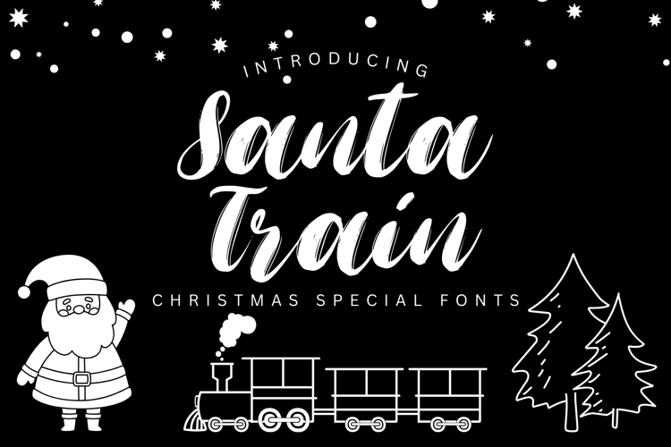 Santa Train Font