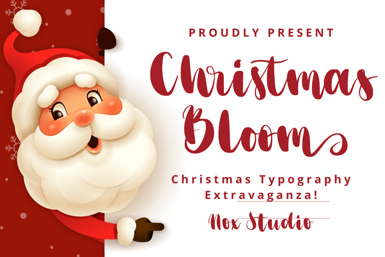 Christmas Bloom Font