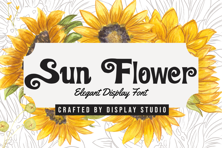 Sun Flower Font | DisplayStudio_ | FontSpace