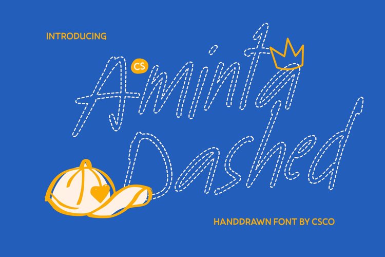 Preview of CS Aminta dashed Font