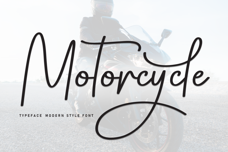 Preview of Motorcycle Font