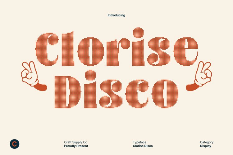 Preview of Clorise Disco Regular Font