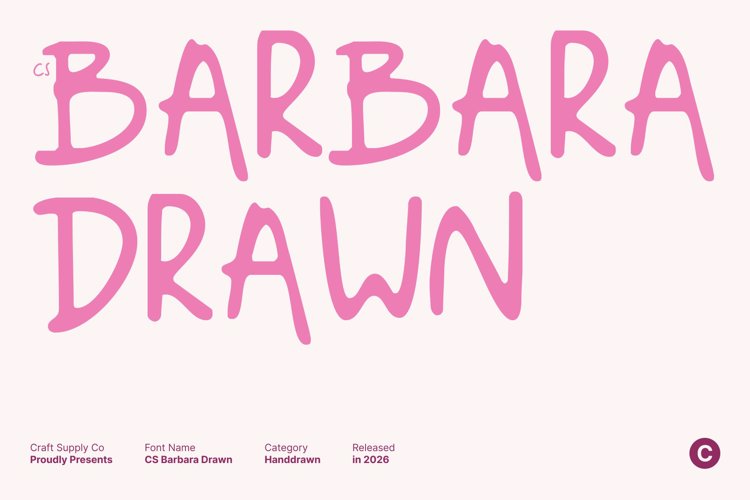 Preview of CS Barbara Drawn Font