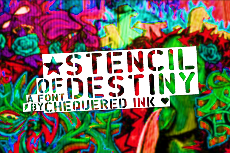 Stencil of Destiny Font