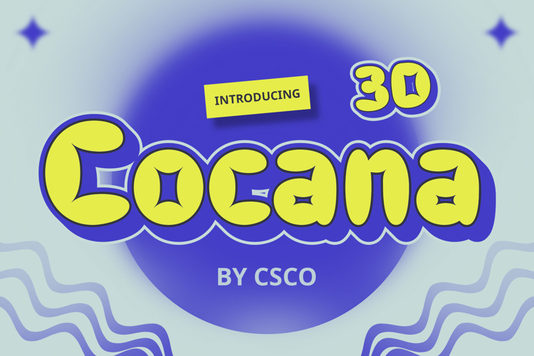 Cocana 3D Font