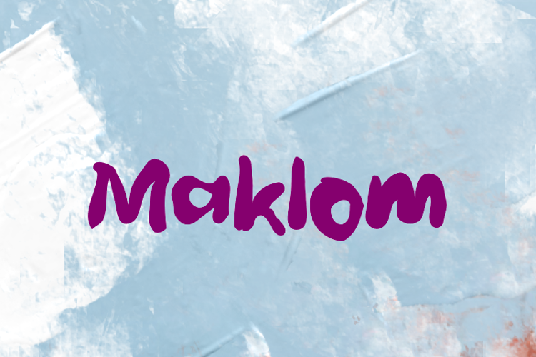 M Maklom Font