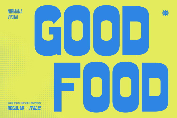 Preview of Good Food Font