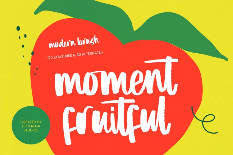 Preview of Moment Fruitful Font