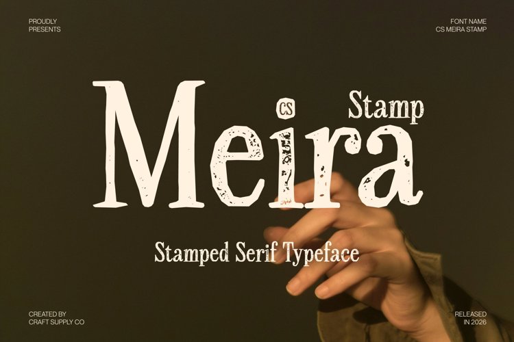 Preview of CS Meira Stamp Font