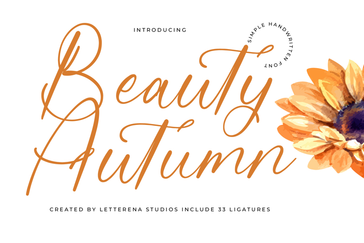 Preview of Beauty Autumn VERSION Font