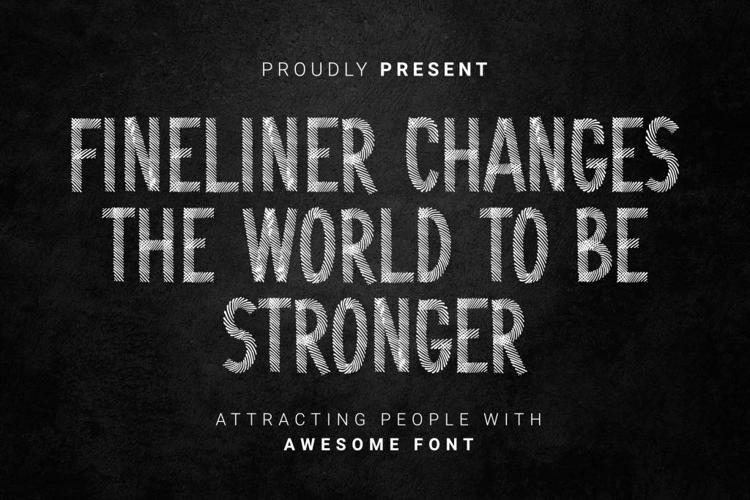 Fineliner Changes the World Font
