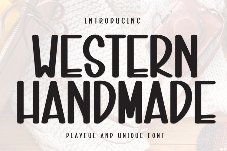 Preview of Western Handmade Font