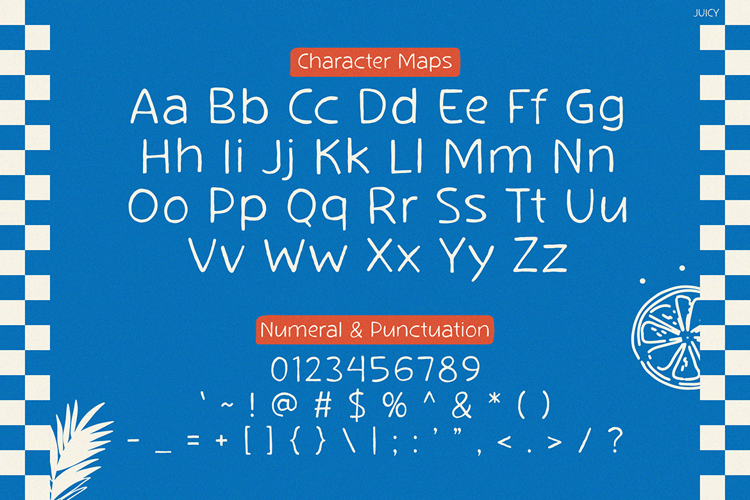 Preview of Juicy Font