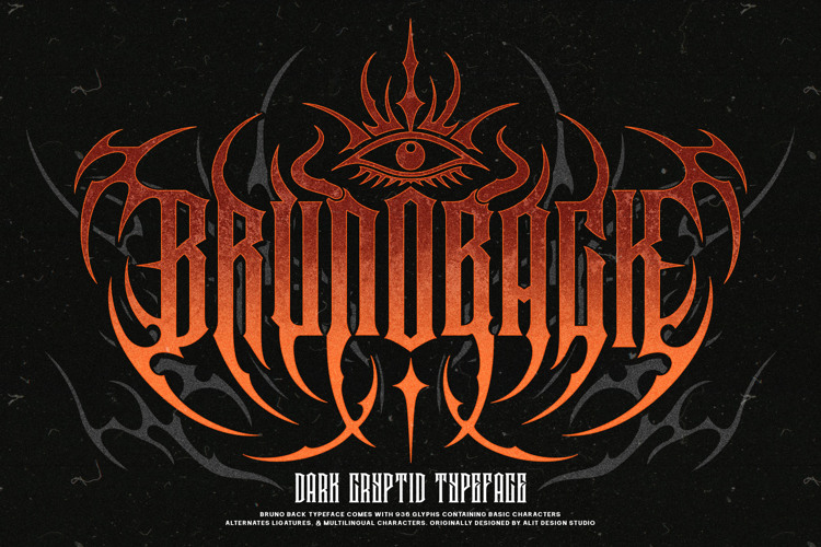 Bruno back Font