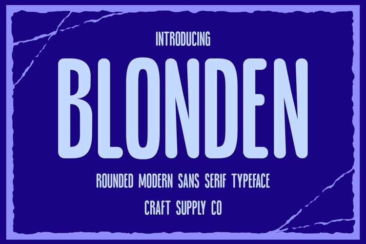 Blonden Rounded Font