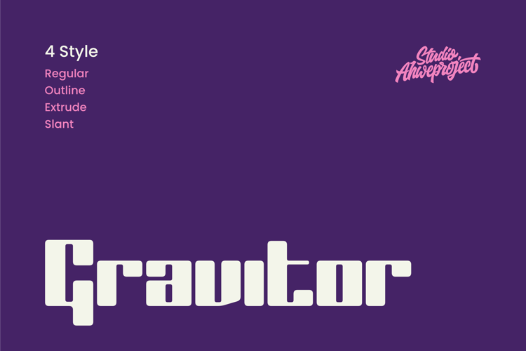 Gravitor Font