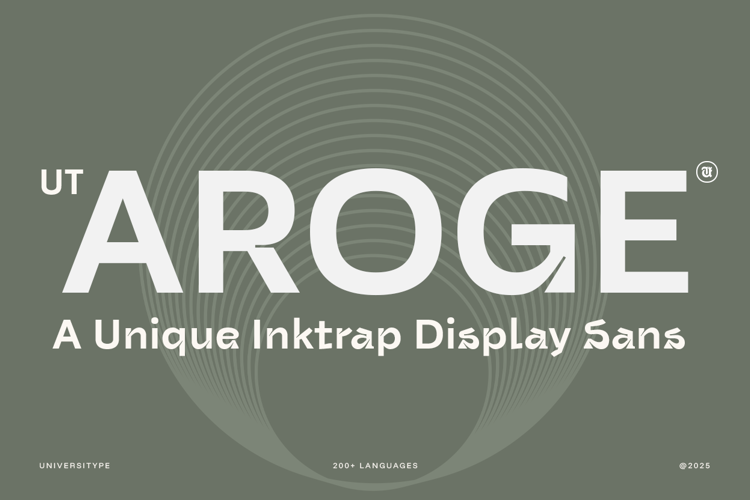 Preview of UT Aroge Font