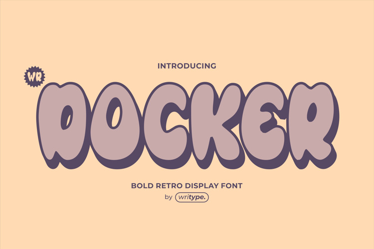 Preview of WR Docker Font