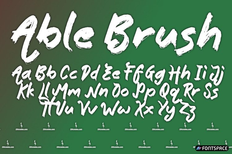 Preview of Able Brush Font