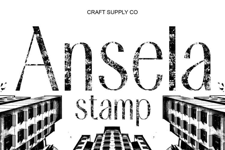 Preview of Ansela Stamp Font