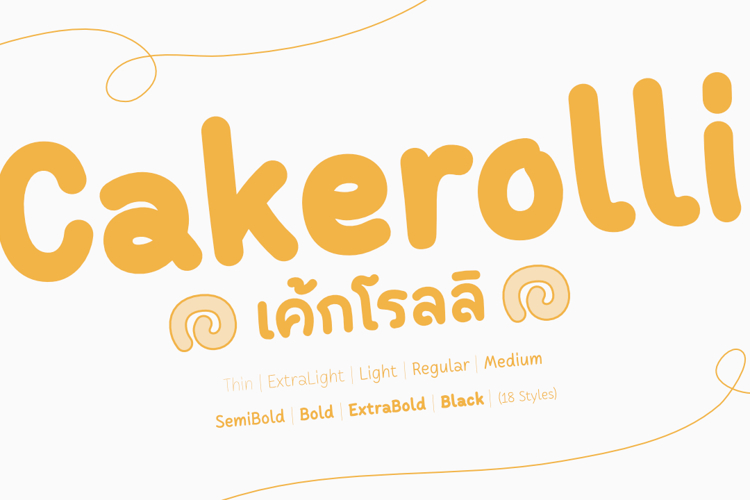 Cakerolli Font