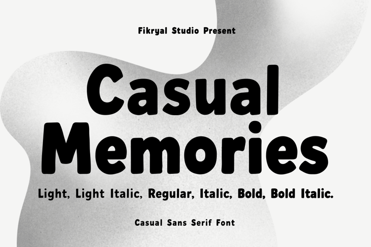 Preview of Casual Memories Font