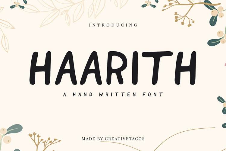Haarith Font