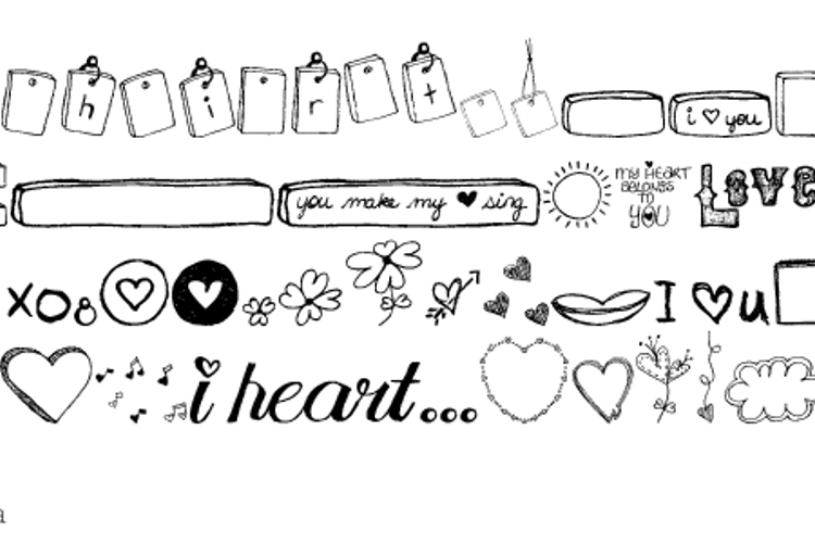 MTF i heart Sketches Font