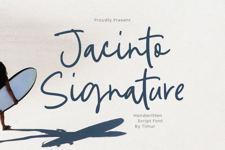 Preview of Jacinto Signature Font