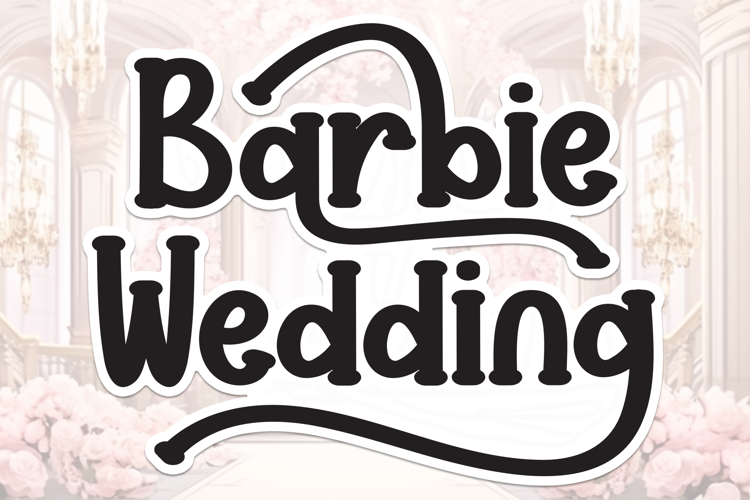 Barbie Wedding Font