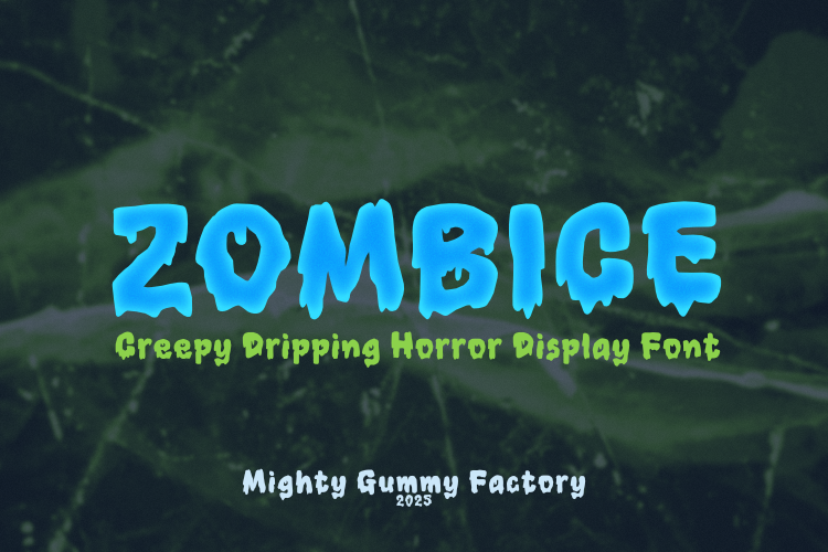 Preview of MGF Zombice Font
